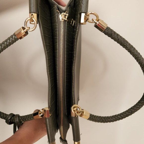 BEBE Snake green bag Natalie Croco Shopper - Picture 4 of 5